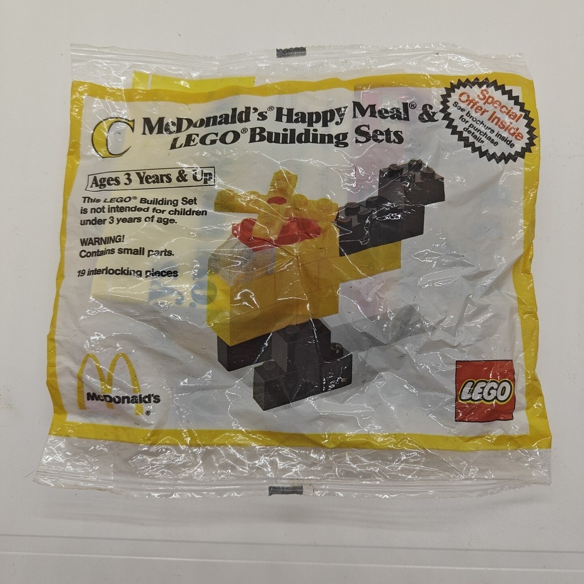 Vintage McDonalds Happy Meal LEGO Building Set Helicopter New