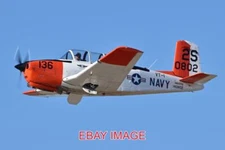 PHOTO  AEROPLANE BEECHCRAFT T-34B MENTOR '140802 / 2S-136' (N802HV) C/N BG-136 B