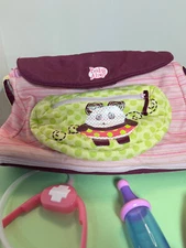 BABY ALIVE  ON THE GO BABY CARRIER 'N' PURSE  PANDA On Front with accessories