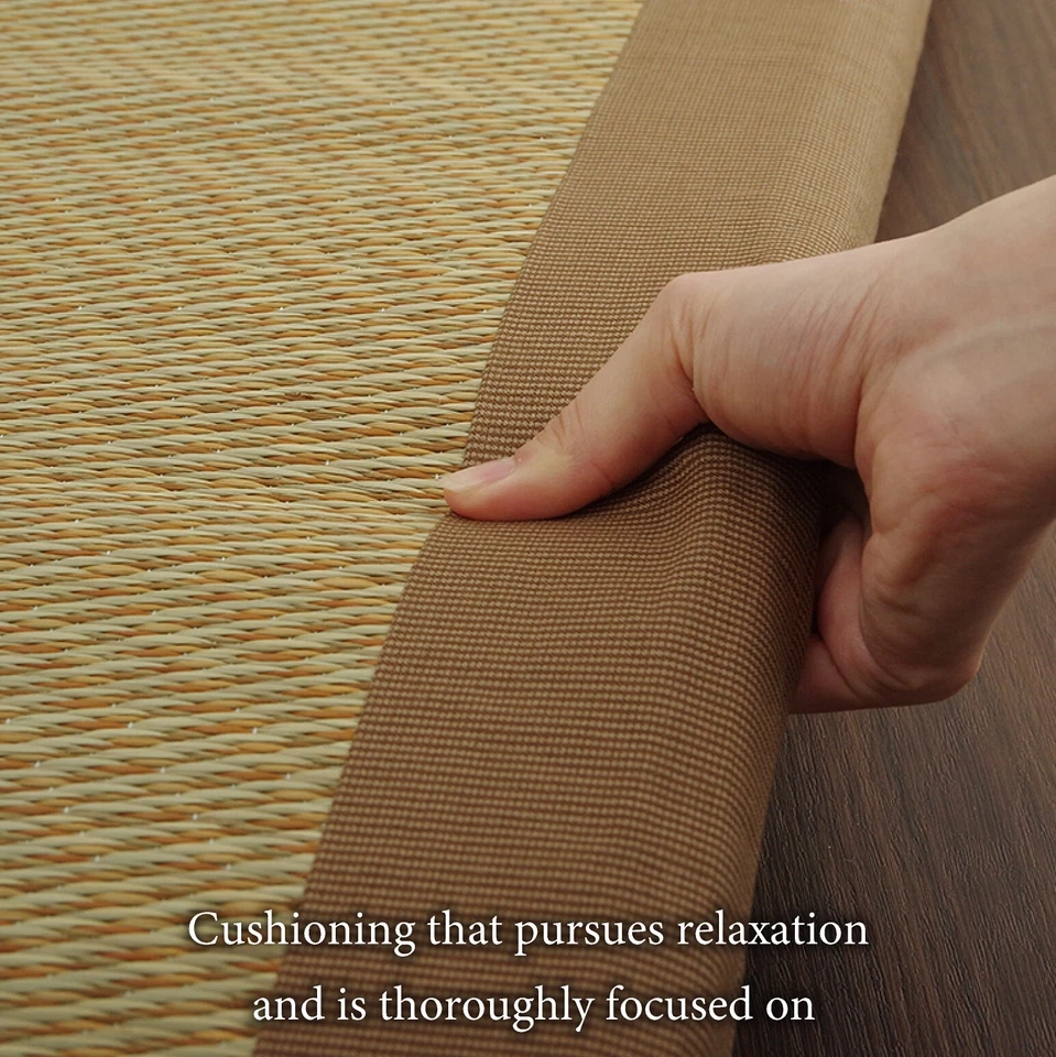 IKEHIKO Tatami Mattress Japanese rush grass 90×200 Twin Foldable Bed Futon 1372 - Image 3 of 4