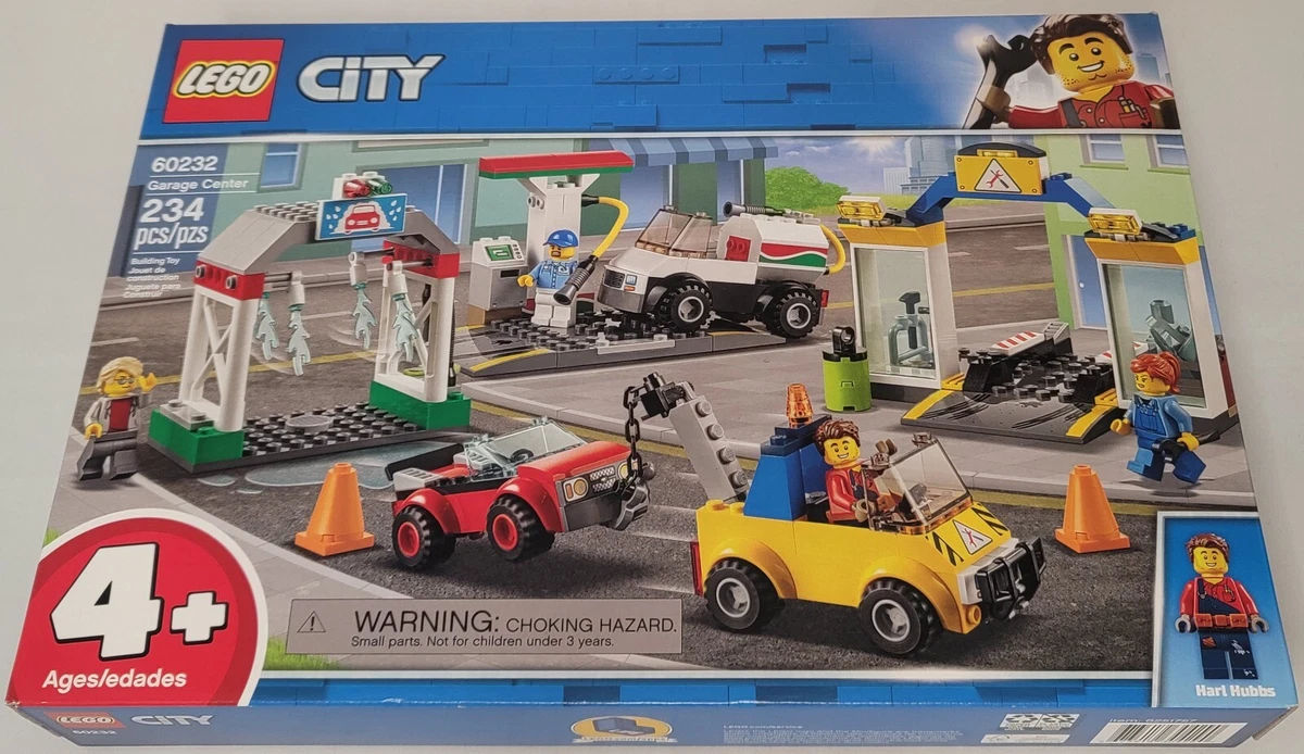 LEGO 60232 Garage Center City 4+ sports car tow truck gas tanker gas station
