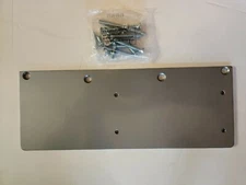 Aluminum Parallel Arm Top Rail Door Closer Mounting Plate, 13 1/2" x 5 1/8"