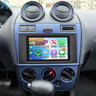 Carplay Autoradio GPS Navi WIFI Für Ford Fiesta MK5 2006-2008 Android 15 4+64GB