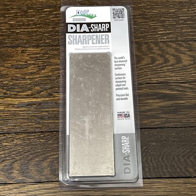 DMT Dia-Sharp Two Sided 6''x2''x1/4'' Bench Diamond Stone Fine and Coarse Grit D6EE
