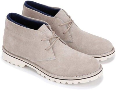 Kenneth Cole Reaction Abie Desert Boot Mens Grey Gray Genuine Suede Leather 10.5