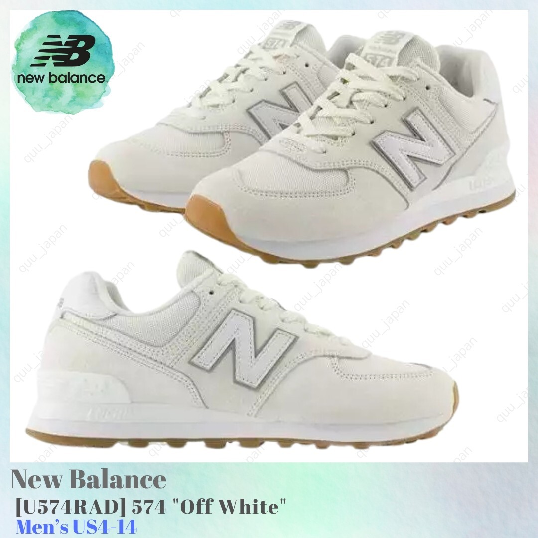 New Balance 574 Off White U574RAD Men's US4-14 NEW | eBay