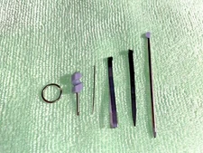 Victorinox ACCESSORY 6 Piece BLACK Parts Kit 91mm Knives ONLY Inc Ball Point Pen