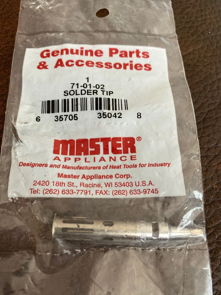 Master Appliance 71-01-02 2.4mm Standard Chisel Soldering Tip New In Package - Image 2 of 4