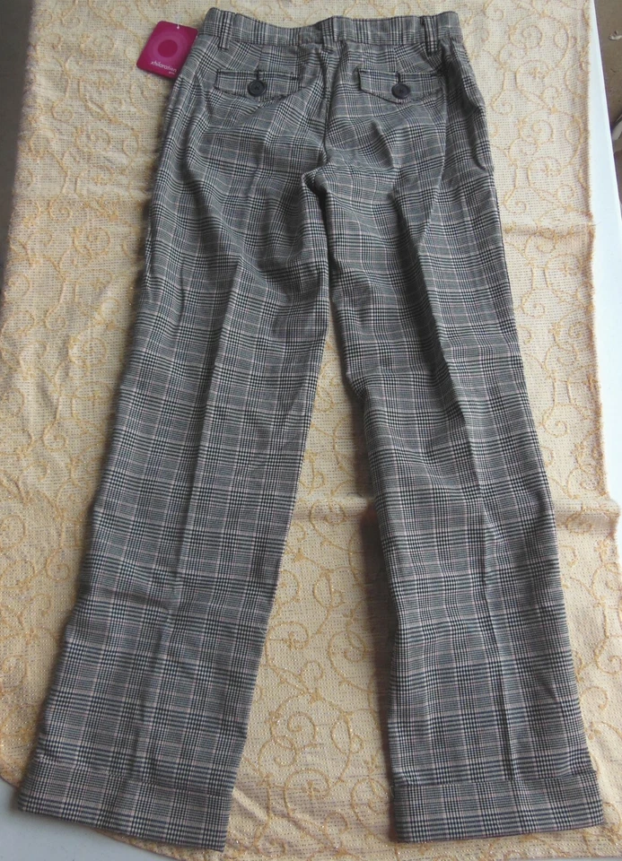Xhilaration 裤子灰色粉红色格子袖口 16 码 — 第 4/4 张图片