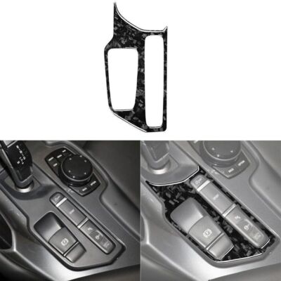 Forged Carbon Fiber Console Gear Shift Panel Cover For Toyota GR Supra A90 20-23
