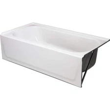 Bootz Industries Soaking Bathtub W/ Right Drain 60" x 30" White