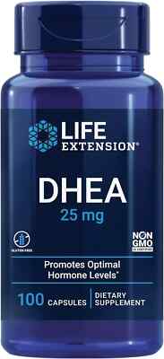 Life Extension DHEA 25 mg   Supplement for Hormone 100 Count (Pack of 1)