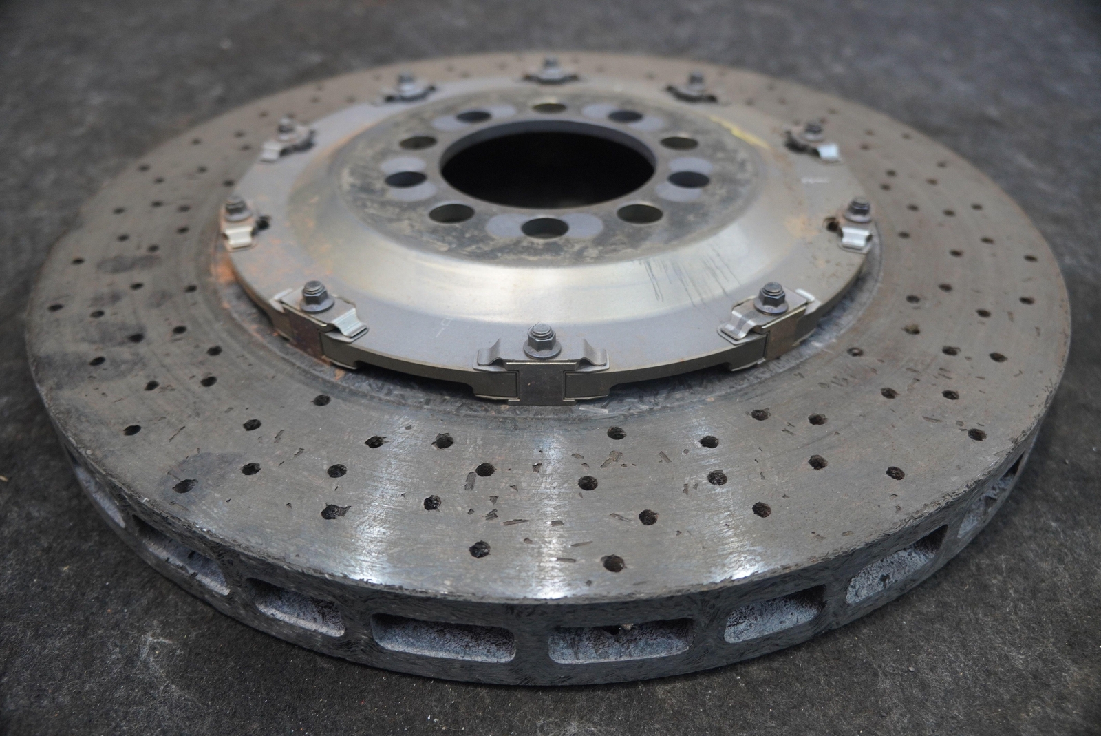 Rear Disc Brake Rotor Brembo Carbon Ceramic 271703 Ferrari 488 Challenge 2018
