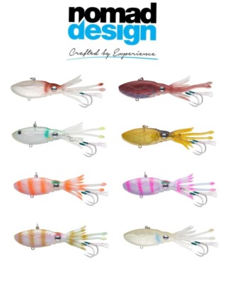 Nomad Design Squidtrex Soft Vibrating Jigging Casting Trolling Saltwater Lure 