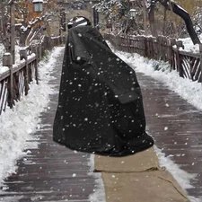 Power Chair Cover Waterproof Dustproof Windproof Cover 210D Oxford Cloth Black