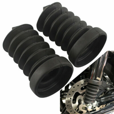 Shock Absorber Rubber Fork Gaiter Gator Boot Cover For Harley Touring ...