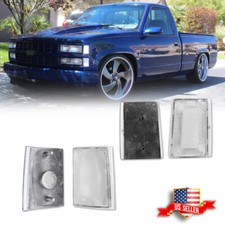 Clear Upper Lower Side Marker For 1988-1993 C K 1500 2500 3500 Suburban Blazer