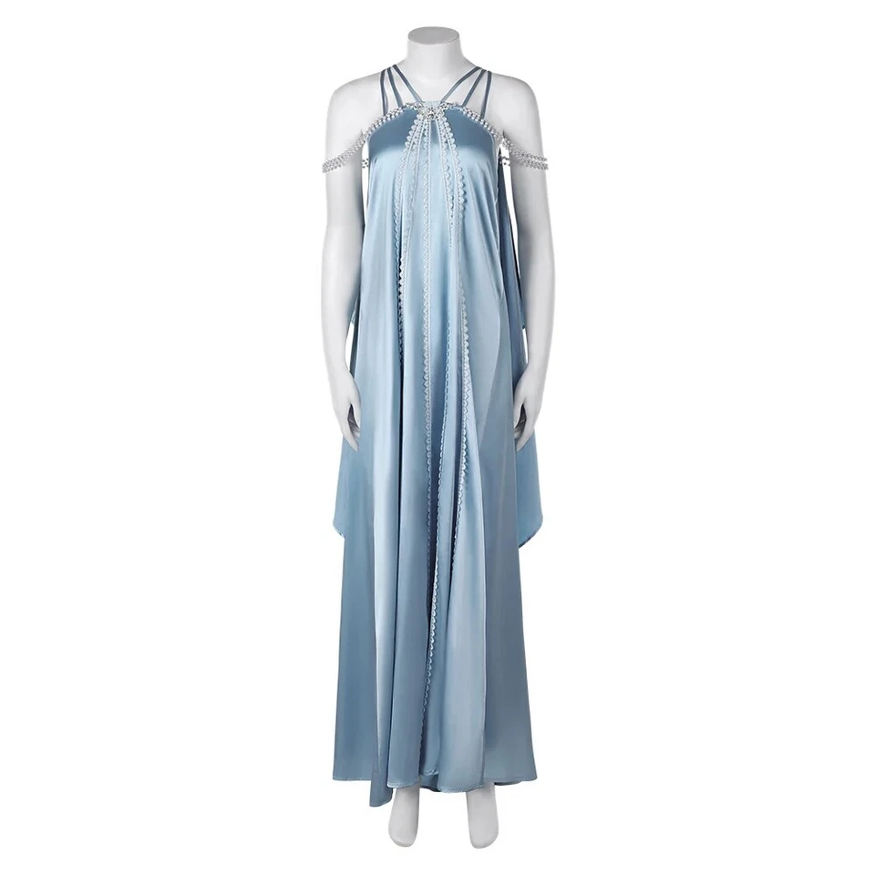 Star Wars Revenge Of The Sith Padme Amidala Cosplay Costume Blue Nightgown - Image 2 of 4