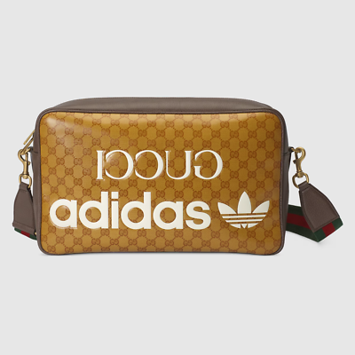 Gucci x Adidas GG Crystal Web Medium Shoulder Bag BRAND NEW 