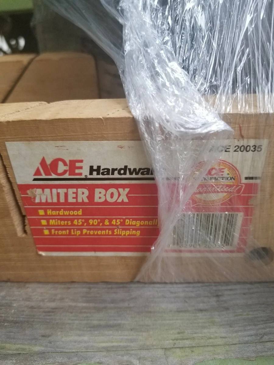 ACE Hardware Hardwood Miter Box with Saw