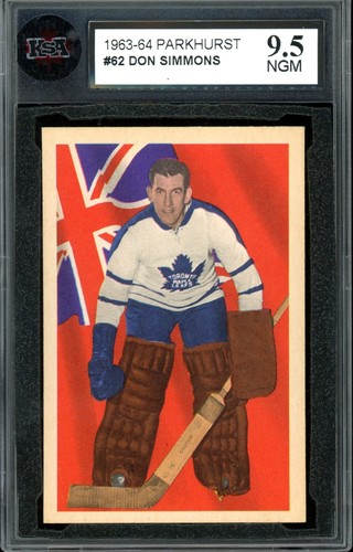 Don Simmons #62 1963 Parkhurst card