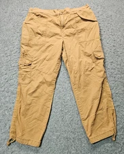 Social Standard by Sanctuary Khaki Capri cargo style pants women size XL