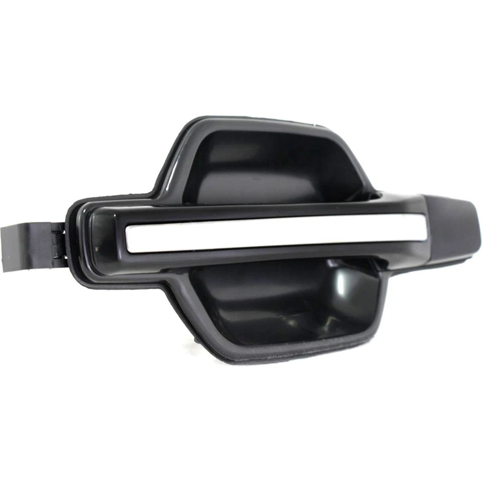 Maçaneta de porta externa preta e cromada traseira lateral esquerda para 01-06 Montero - Imagem 3 de 4