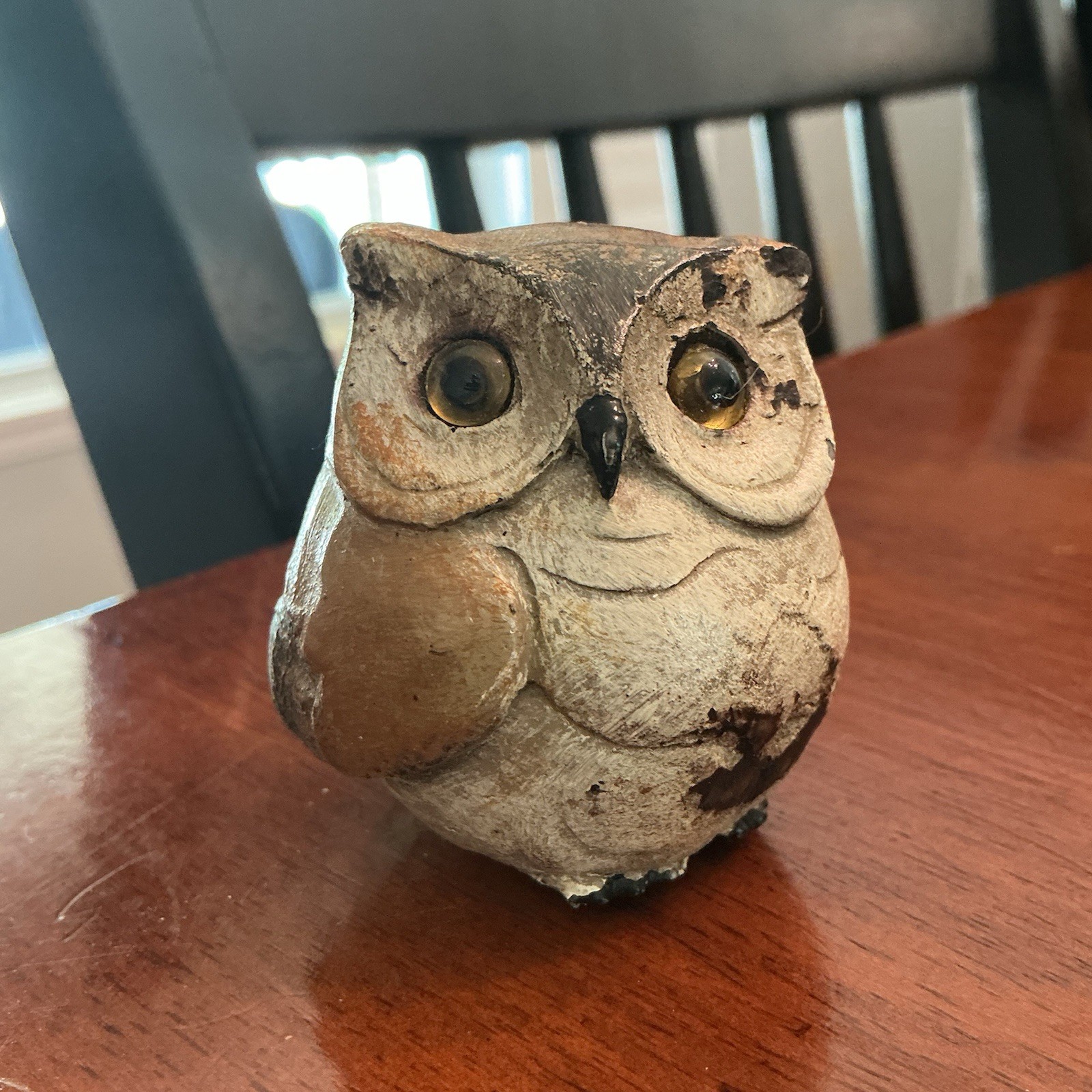 Charming Owl Figurine Resin Craft Home Decor Collectible Accents