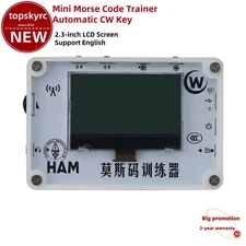 Mini Morse Code Trainer Automatic CW Key 2.3" LCD Support Chinese/English tp1