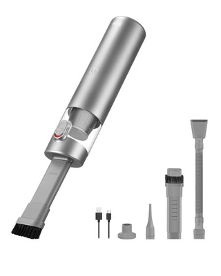 Mini Vacuum, Handheld Vacuum & Air Duster & Hand Pump 3 in 1, Cordless Crevic...