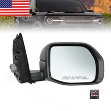 Passenger Right Side Mirror Heated Manual Fold For Ford Bronco Sport 2021-2024 Passenger Right Side Mirror Heated Manual Fold For Ford Bronco Sport 2021-2024