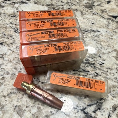 (Lot of 9) VICTOR 2-3-GPP Propylene Tip 0333-0392 Genuine Victor Part 