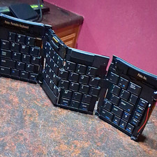Palm Portable Keyboard Foldable Portable English QWERTY Standard Black