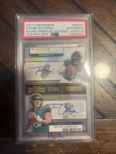 2021 Panini Contenders Round Numbers Trevor Lawrence, Travis Etienne #RN-TET /10