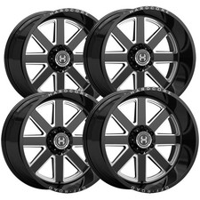 Set Of 4 Hardcore Hc106 Filibuster 20x10 8x180 -19mm Blackmilled Wheels Rims Set Of 4 Hardcore Hc106 Filibuster 20x10 8x180 -19mm Blackmilled Wheels Rims