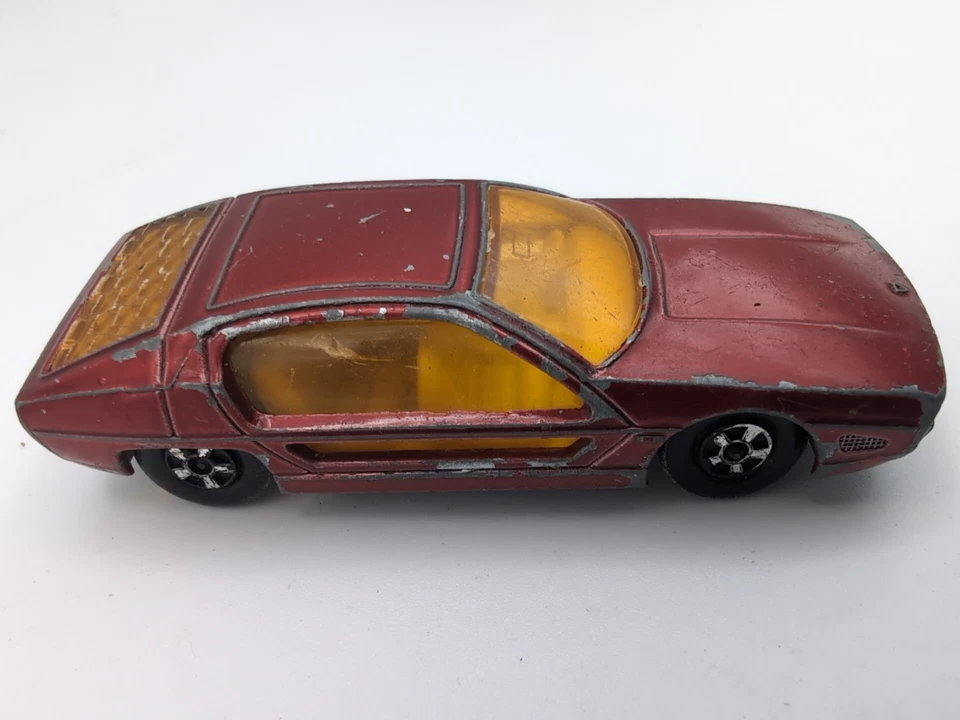 1969 Винтажный Lesney Matchbox No20 Lamborghini Marzal Playworn Сделано в Англии - Изображение 2 из 4