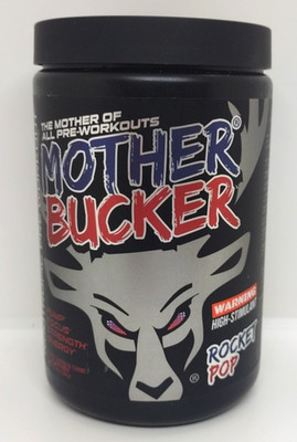 Bucked Up Mother Bucker Pre-Workout Rocket Pop Powde 13.8 oz