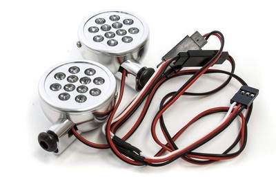 CNC Aluminum Baja Light Pods with L.E.D Lights - Silver