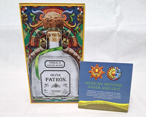 Patron Silver Bee Tequila 100% De Agave Collectable Tin Empty Limited Edition