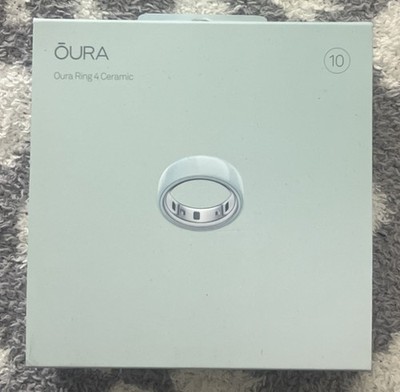 OURA Ring GEN 4 Ceramic Tide Smart Ring Size 10 - New/Sealed!