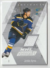 2025-26 UPPER DECK ARTIFACTS NHL REMNANTS JORDAN KYROU ST. LOUIS BLUES #NR-15
