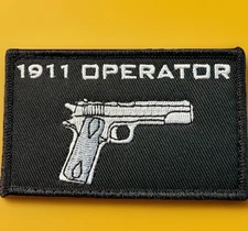 🔥 1911 Operator Morale Hook Loop Patch Wilson Combat Kimber Dan Wesson Les Bear
