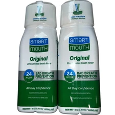 2x Smart Mouth Original Mouthwash 16oz Zinc Activated Formula