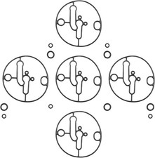 5Pcs 698781 O-Ring Float Bowl Carburetor Gasket, Replacement for Carburetor Lawn