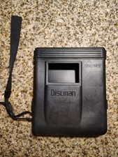1990 Sony Discman D-35 D-350 Hard Plastic Case with Wrist Strap Cord