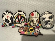Mexican Lucha Libre Wooden Magnet 3.5” El Santo Mil Mascaras Dr Wagner Pick