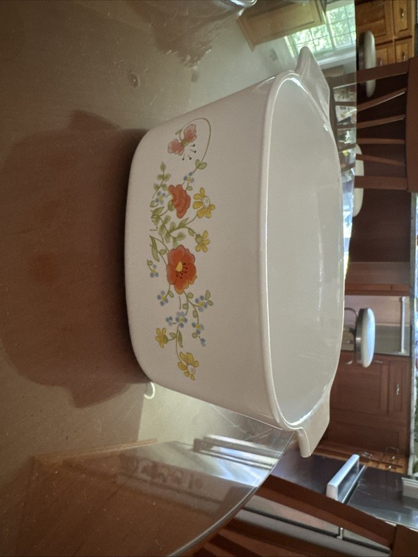 Vintage Corning Ware Wildflower A-3-B 3 Qt Casserole Dish USA
