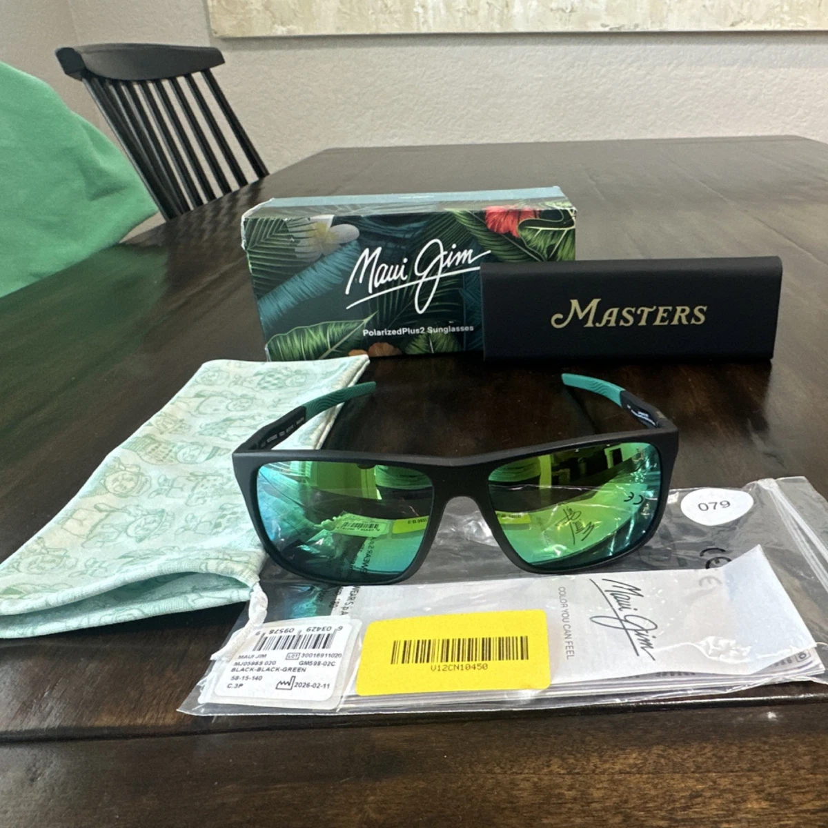 Maui Jim Black Green Sunglasses for Men for sale | eBay