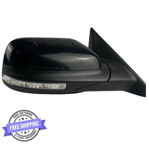 2011-2015 Ford Explorer Black Passenger Side Mirror Power Control Side View OEM