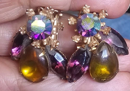 Lot of Vintage Costume Jewelry -Earrings, Brooch Sets by Weiss, Trifari, and...